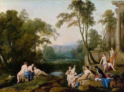 Diana and Her Nymphs in a Landscape