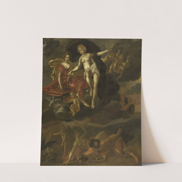 Diana and Virtus Punish Venus and Bacchus by T. van Malsen