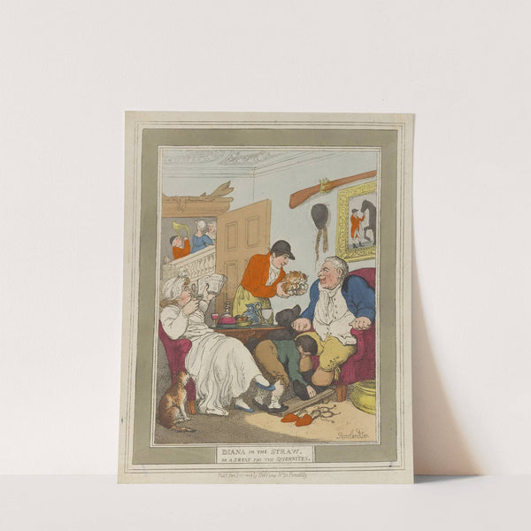 Diana in the straw. Or a treat for the Quornites (1804) by Thomas Rowlandson