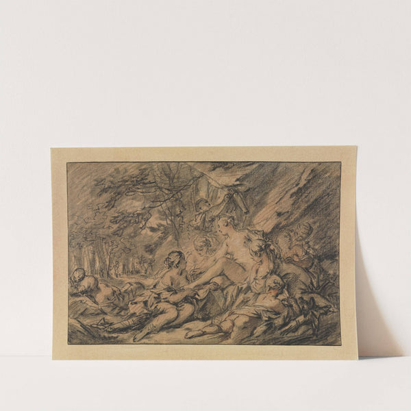 Diana mit ihren Nymphen im Wald rastend (1740) by François Boucher