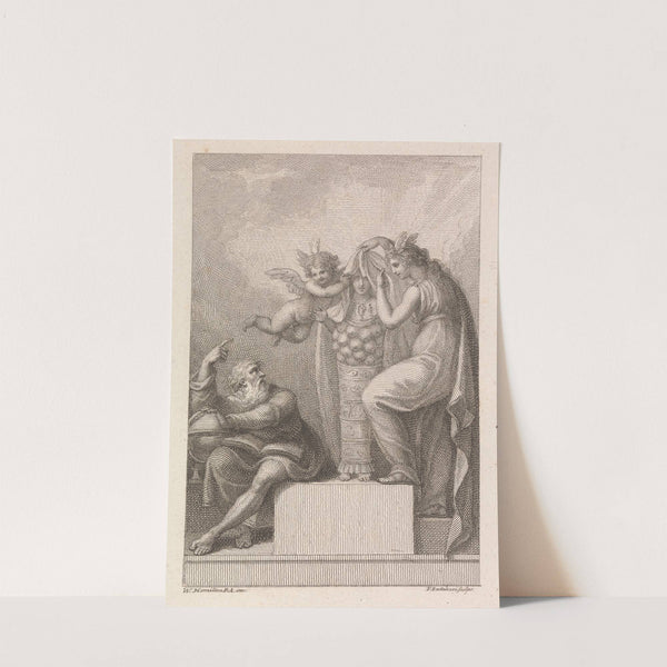 Diana of Ephesus Being Unveiled by Cupid and Mercury (ca.1785) by William Hamilton