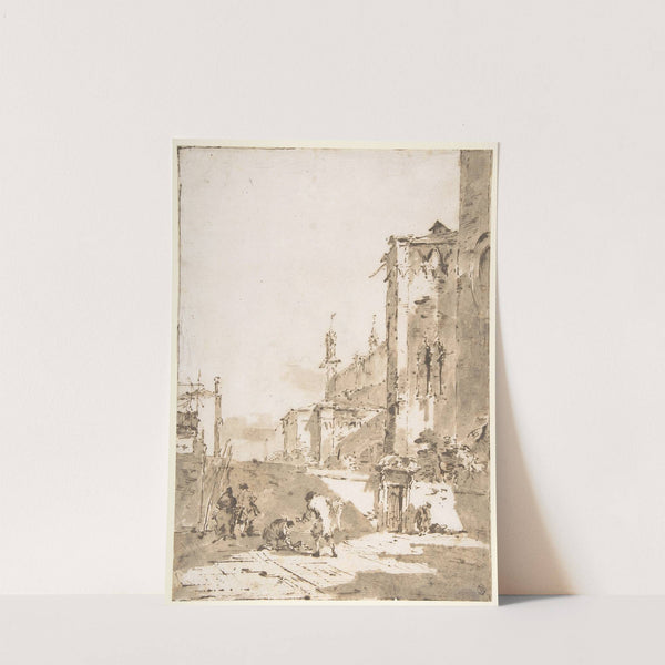 Dice Players in a Venetian Square (1712–93) by Francesco Guardi