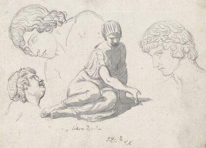 Dice-Thrower and Other Studies after Ancient Sculptures — size preview