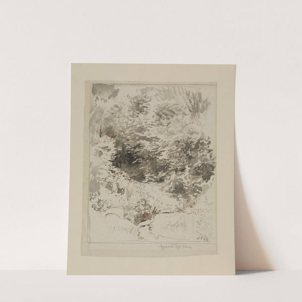 Dichtes Buschwerk an einer Quelle (1872) by Hans Thoma