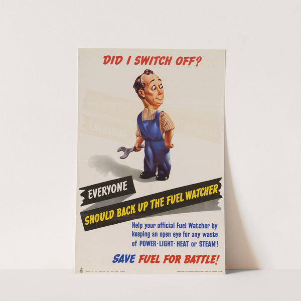 Did I Switch Off, Everyone Should Back Up the Fuel Watcher by Anonymous
