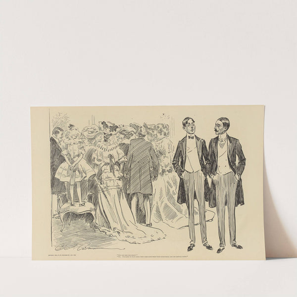 ‘Did you kiss the bride’ (1900-1905) by Charles Dana Gibson