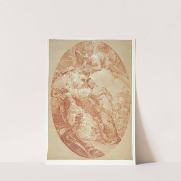 Didos død – Oval komposition by Gaetano Gandolfi