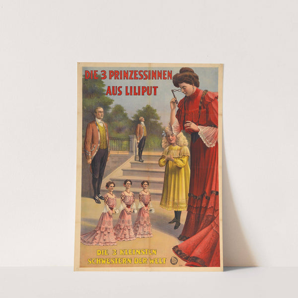 Die 3 Prinzessinnen aus Liliput (1905) by Adolf Friedländer Lith.