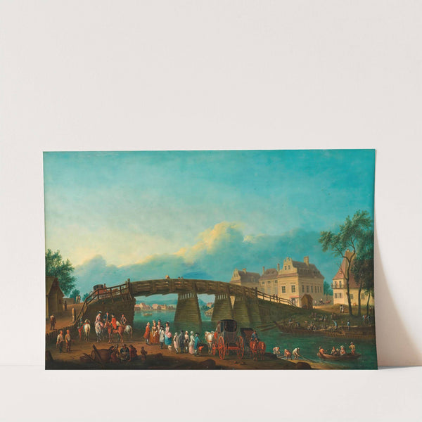 Die alte Augartenbrücke by Anonymous