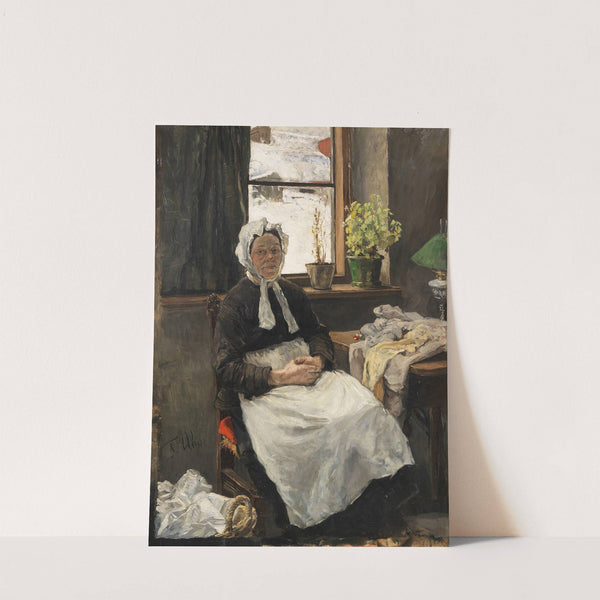 Die alte Näherin by Fritz von Uhde