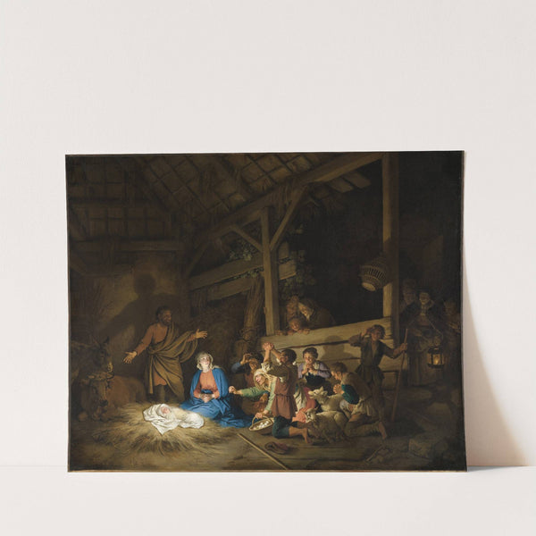 Die Anbetung der Hirten (1758) by Christian Wilhelm Ernst Dietrich