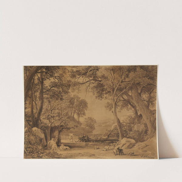 Die Arbeit (1. Mose 3, 19) by Johann Wilhelm Schirmer