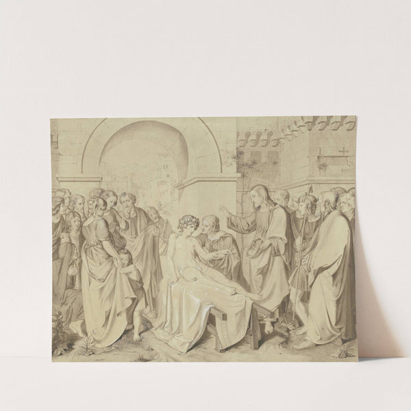 Die Auferweckung des Jünglings zu Nain by Carl Hoff