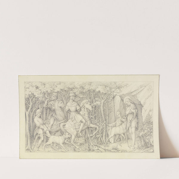 Die Auffindung von Genoveva und Schmerzenreich im Walde (1895) by Othemar Balbach