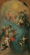 Die Aufnahme des heiligen Augustinus in den Himmel