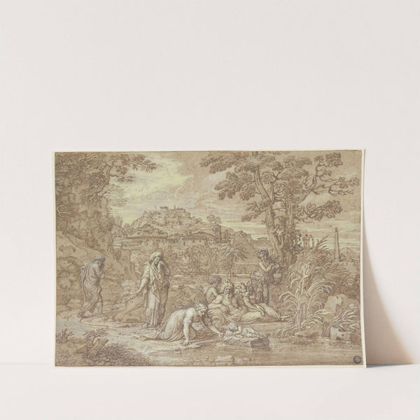 Die Aussetzung Mose auf dem Nil by Francisque Millet