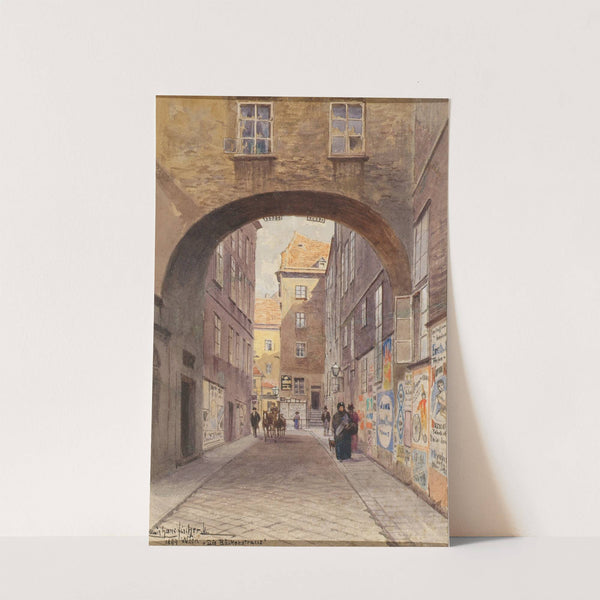 Die Bäckerstraße in Wien by Ludwig Hans Fischer