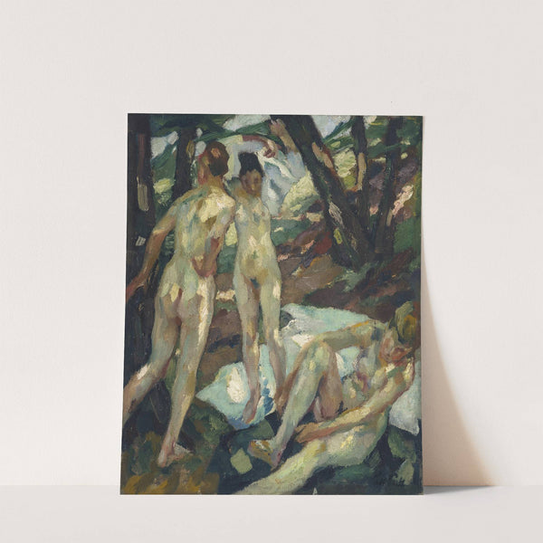 Die Badenden (Hartmannsberg) by Leo Putz