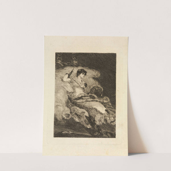 Die Balldame (1884) by Max Klinger