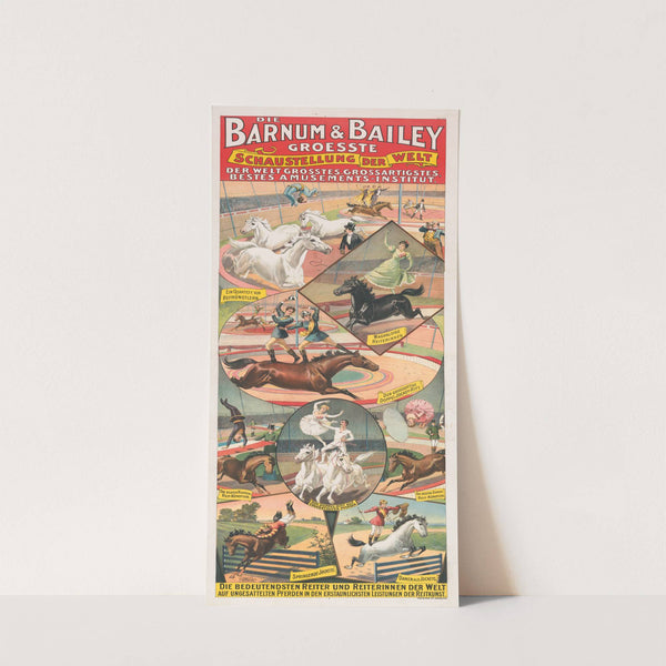 Die Barnum & Bailey groesste schaustellung der welt… Die bedeutendsten reiter und reiterinnen der welt… (1900) by Strobridge & Co. Lith.