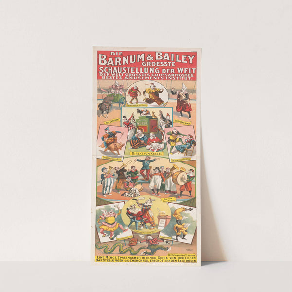 Die Barnum & Bailey groesste schaustellung der welt… Eine menge spassmacher in einer serie von drolligen… (1900) by Strobridge & Co. Lith.