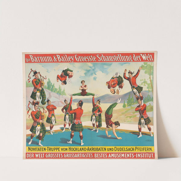 Die Barnum & Bailey groesste schaustellung der welt Novitäten-Truppe von Hochland… (1900) by Strobridge & Co. Lith.