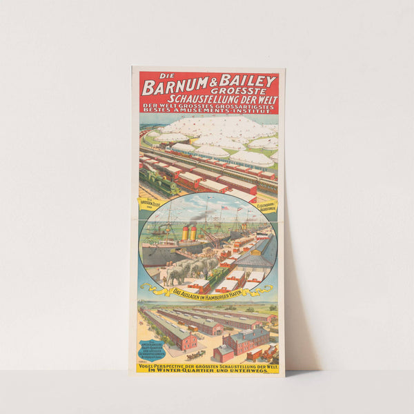 Die Barnum & Bailey Groesste Schaustellung Der Welt … Vogel-Perspective Der Grossten Schaustellung Der Welt … (1900) by Strobridge & Co. Lith.