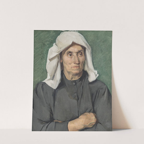 Die Bäuerin mit dem Kopftuch (1918) by Ottilie Wilhelmine Roederstein