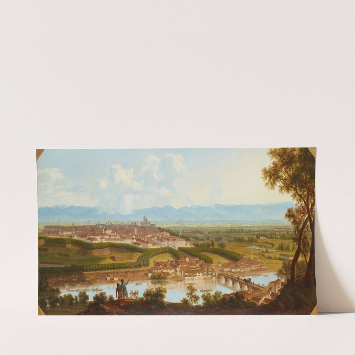 Die befestigte Stadt Verona (1831) by Alois von Saar