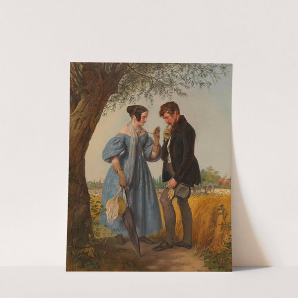 Die Begegnung by Josef Danhauser