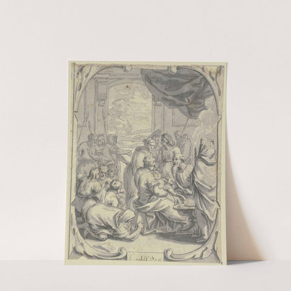 Die Beschneidung Ismaels by Johann Jakob von Sandrart