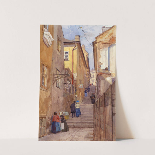 Die Bettlerstiege In Wien-Mariahilf (1900) by Ernst Graner