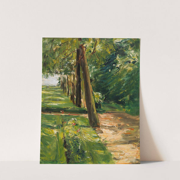 Die Birkenallee im Wannseegarten nach Osten, Wohl (1924) by Max Liebermann
