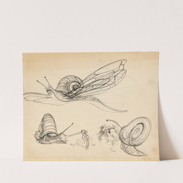 Die böse Schnecke (1909) by Heinrich Kley