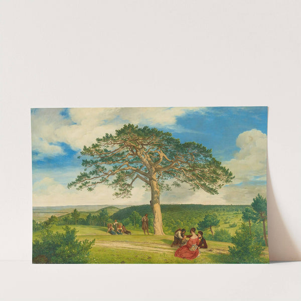 Die breite Föhre nächst der Brühl bei Mödling by Ludwig Ferdinand Schnorr von Carolsfeld