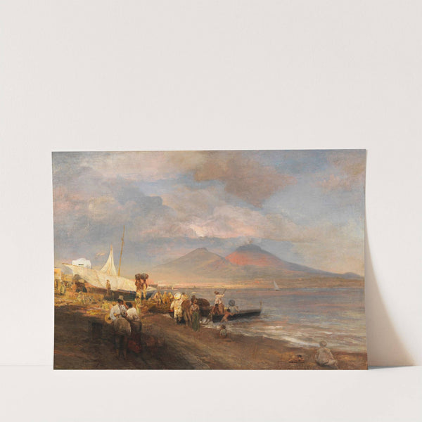 Die Bucht von Neapel mit Blick auf den Vesuv (1881) by Oswald Achenbach