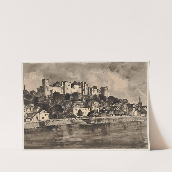 Die Burg Chinon und das Ufer der Vienne by Hermann Lismann