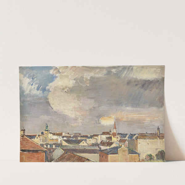 Die Dächer von Wien (1928) by Anton Faistauer