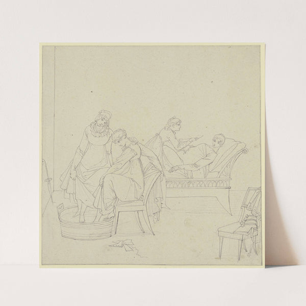 Die Damen im Negligé (Taunusreise) (1811) by Peter von Cornelius