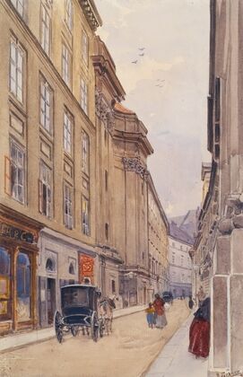 Die Dorotheergasse In Wien Mit Dem Alten Versatzamt — size preview