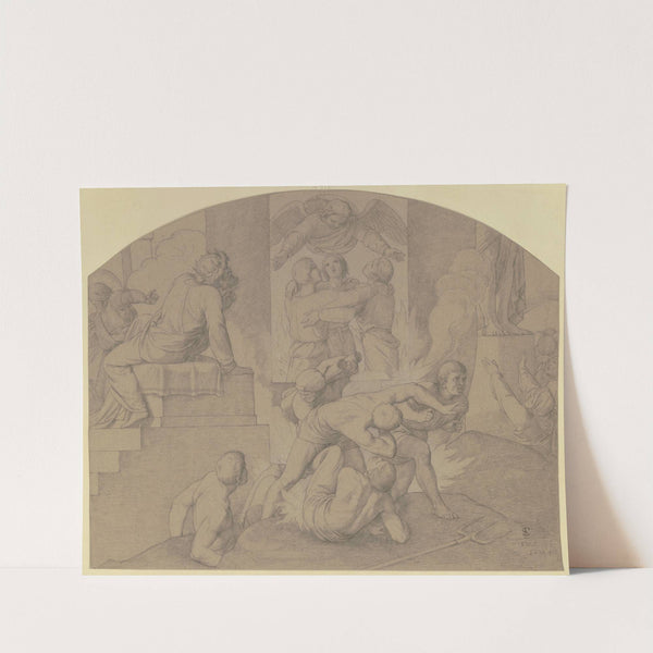 Die drei Männer im Feuerofen (1833) by Eduard von Steinle