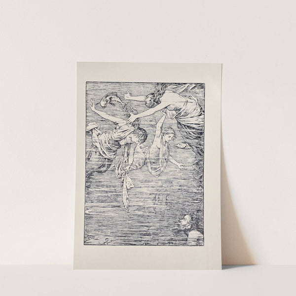 Die drei Rheintòchter (1897) by Hans Thoma