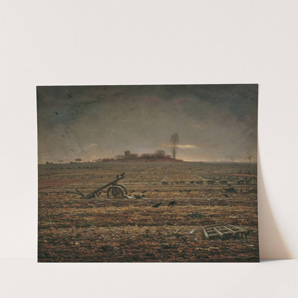 Die Ebene von Chailly mit Egge und Pflug (1862) by Jean-François Millet