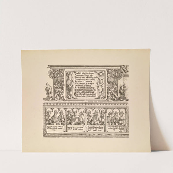 Die Ehrenpforte des Kaisers Maximilian I Pl.01 (1885) by Eduard Chmelarz