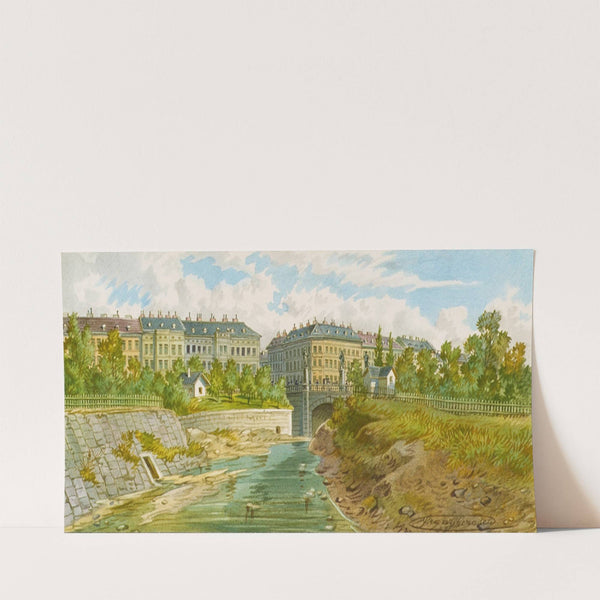 Die Elisabethbrücke über den Wienfluß by Franz Gerasch