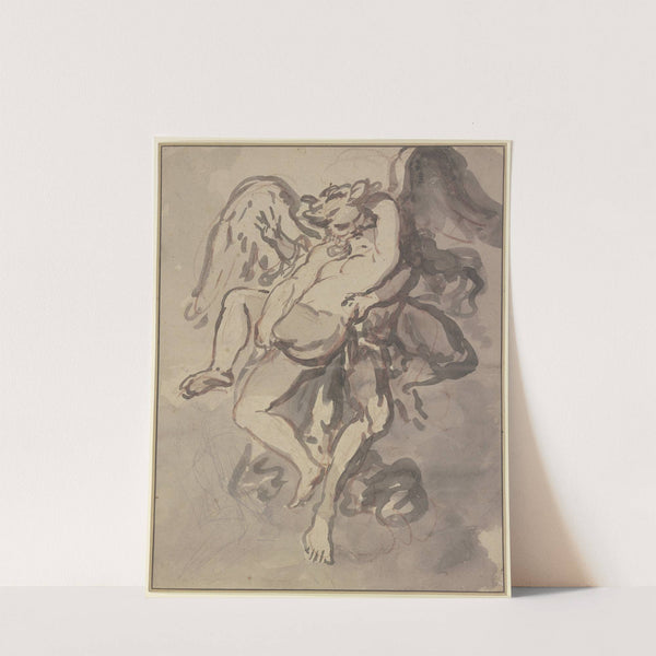 Die Entführung der Oreithyia durch Boreas by Gabriel-François Doyen