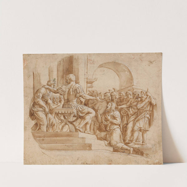 Die Enthaltsamkeit des Scipio (ca 1530-1532) by Giulio Romano