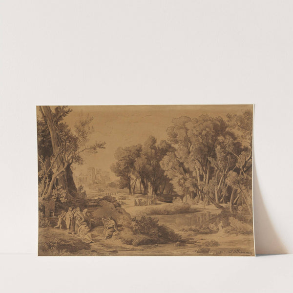 Die Erfindung der Künste im Stamme Kains (1. Mose 4, 20-22) by Johann Wilhelm Schirmer
