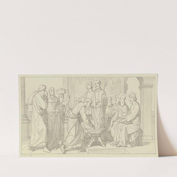 Die ersten Christen bringen den Zehnten dar (1871) by Dominik Mosler