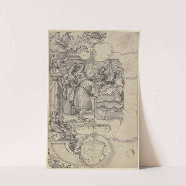 Die Erweckung der Tabitha durch Petrus by Hans Jakob Dünz